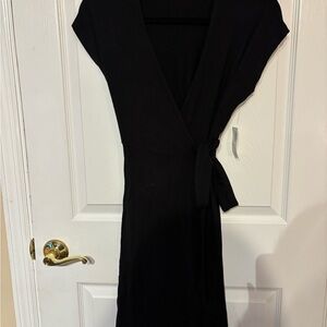 Old Navy Black Wrap Dress